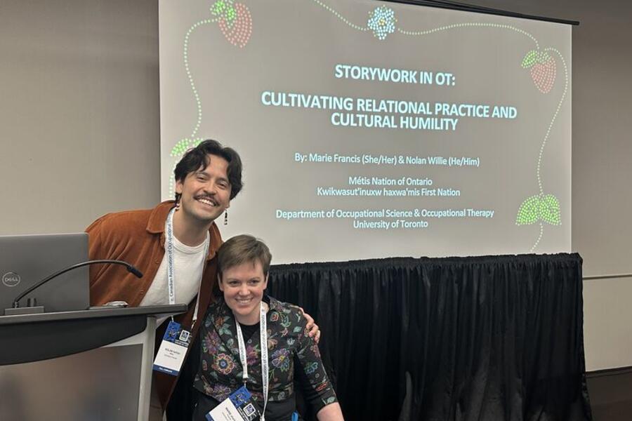 Nolan Willie and Marie Francis present at CAOT conference