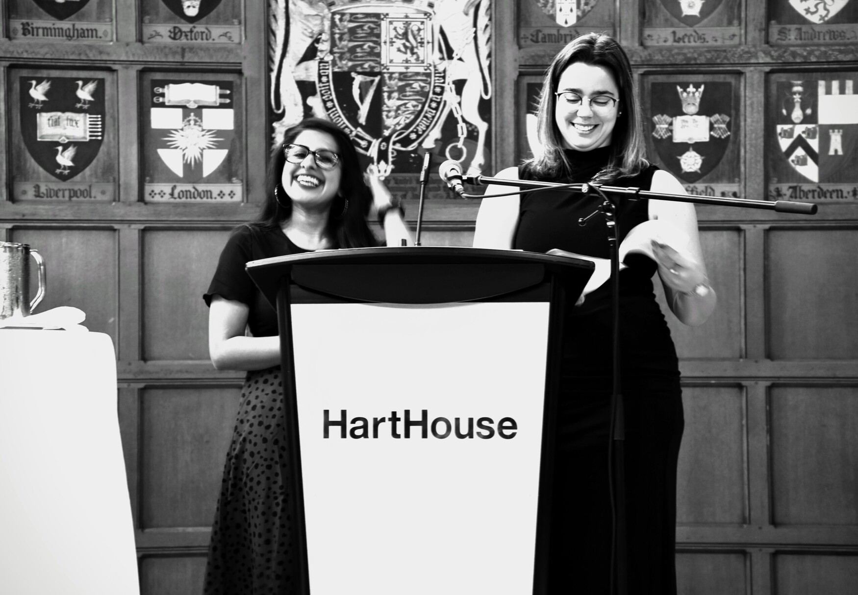 2023 Valedictorians Riya Shah and Antonia Bellefleur