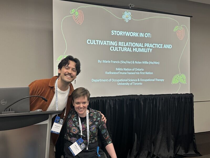 Nolan Willie and Marie Francis present at CAOT conference